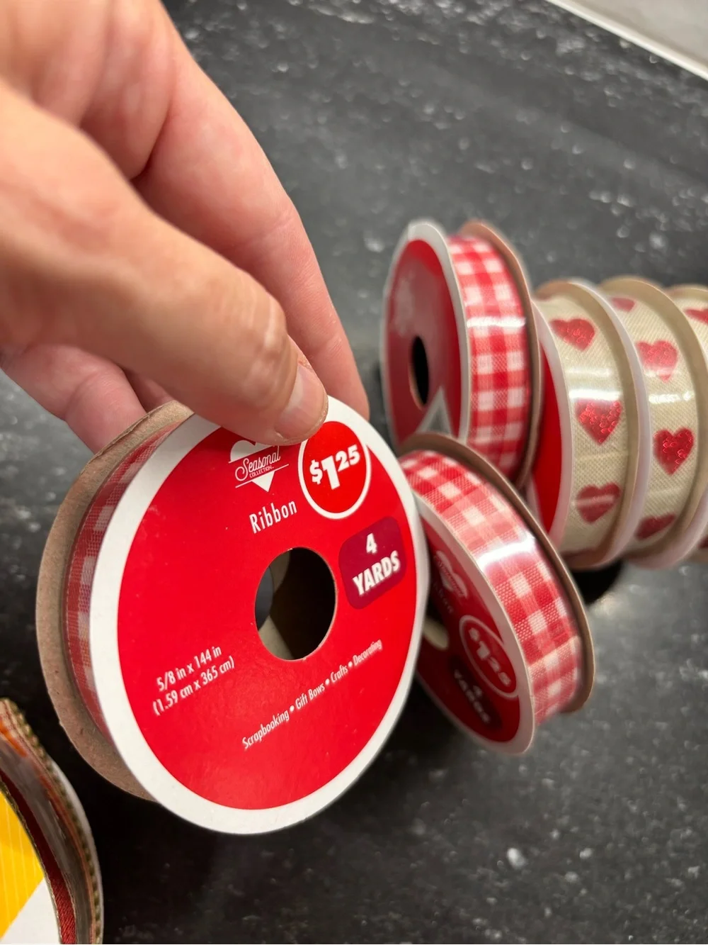 New Assorted Decorative Ribbon Lot 15 Rolls Hearts Plaid Floral Hello Kitty